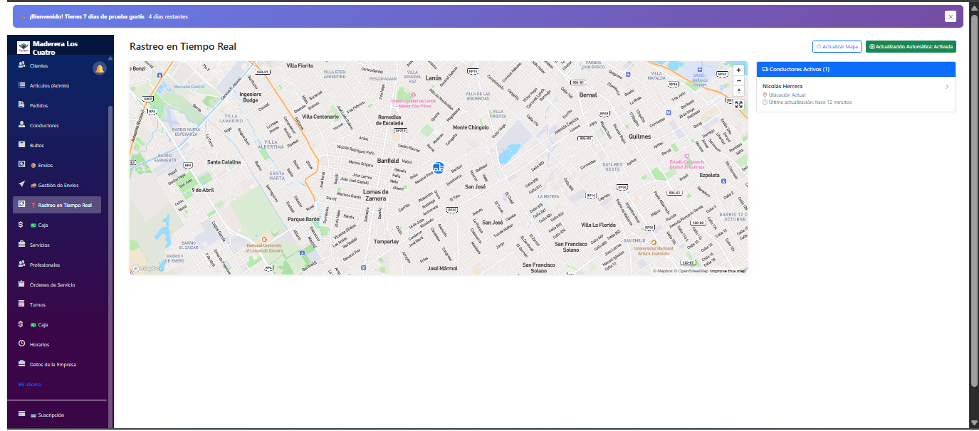 Panel de Control - Alas Express